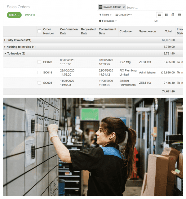 Cloud ERP Software Customer Order Delivery