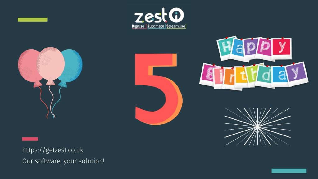 ZEST I-O Happy 5th Anniversary