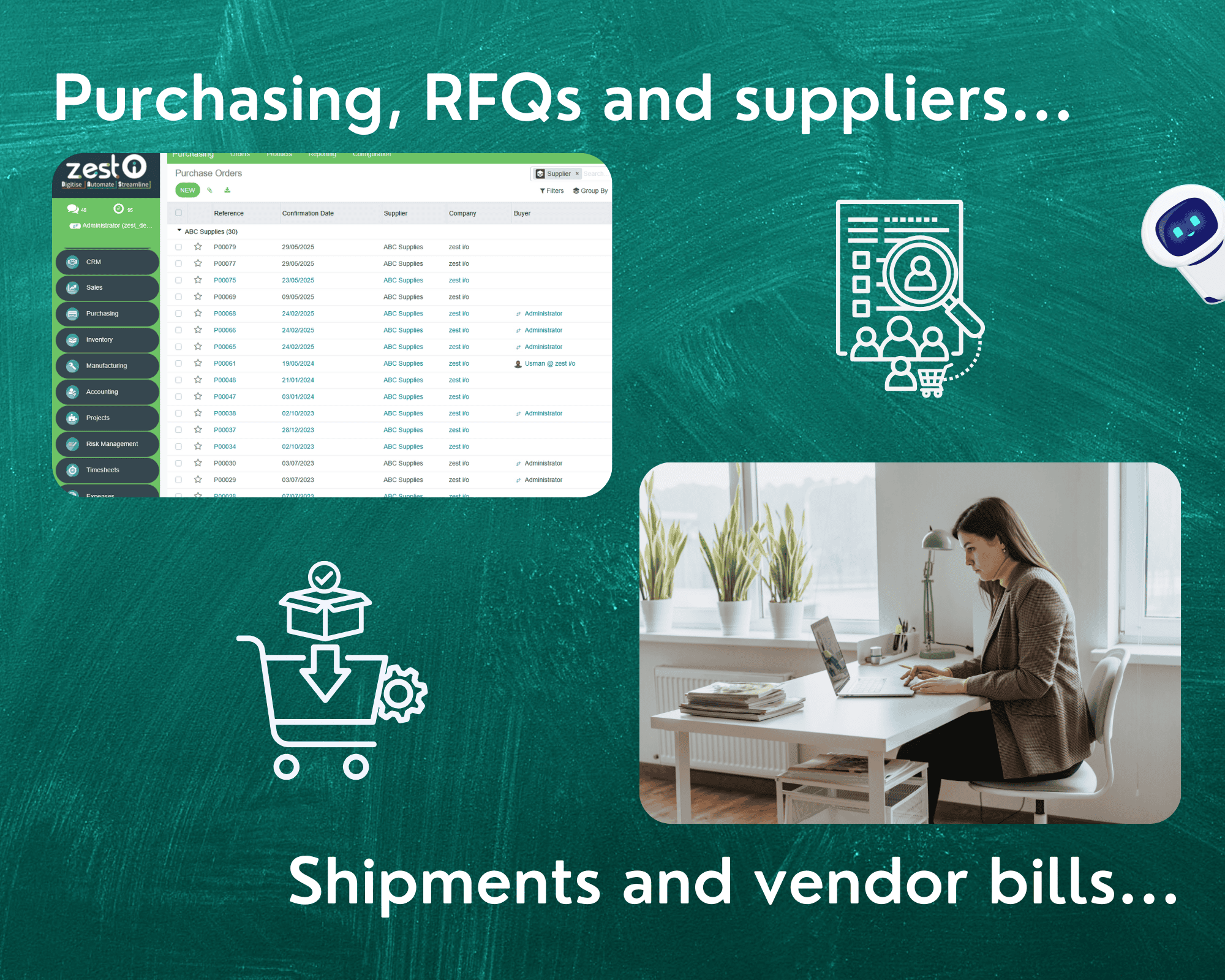 Cloud Software Integrated Module for Purchasing RFQs Suppliers Cloud Software Integrated Module for Purchasing RFQs Suppliers