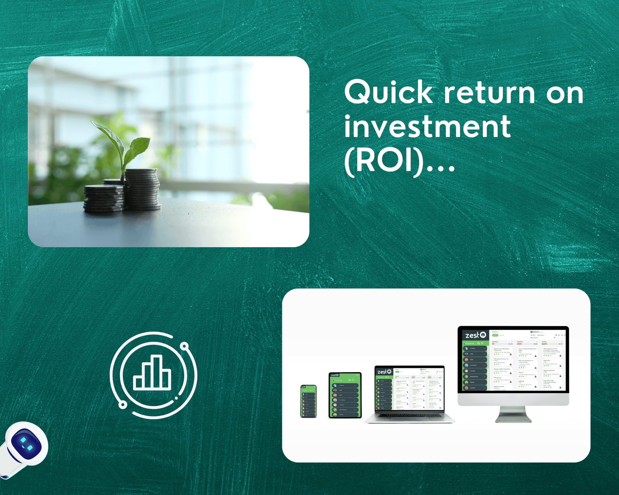 Quick return on investment (ROI) Quick return on investment (ROI)