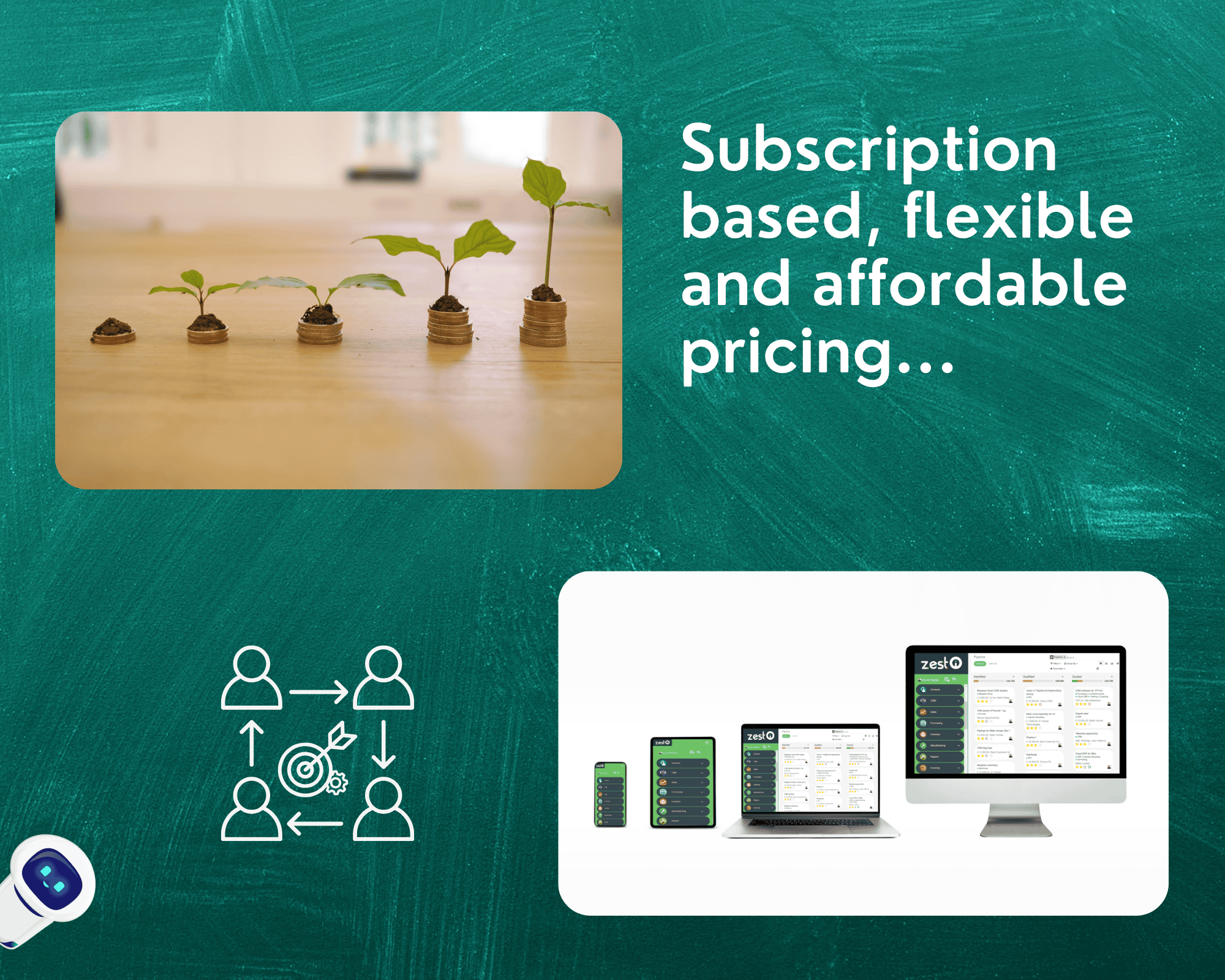 Subscription based, flexible and affordable pricing Subscription based, flexible and affordable pricing