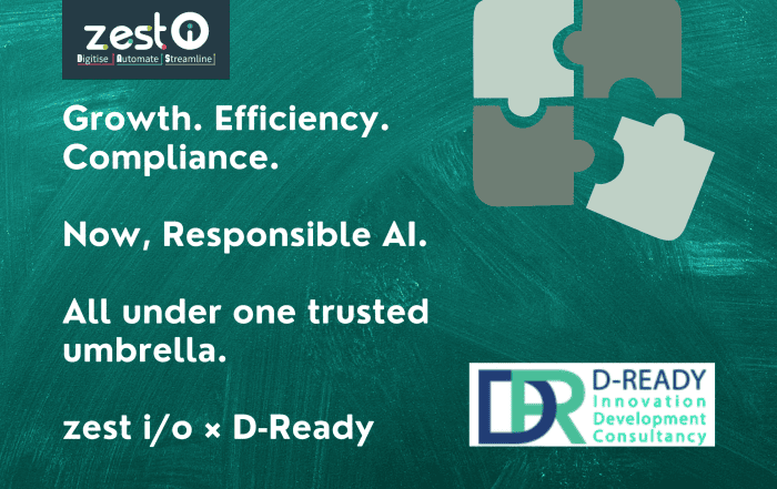 zest i/o and D‑Ready partnership announcement – integrated consultancy and digital solutions for growth, efficiency, compliance, and responsible AI