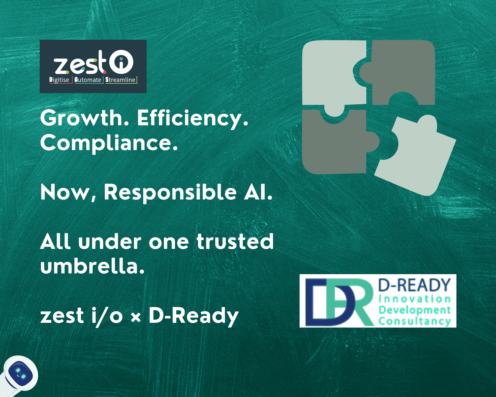 zest i/o and D‑Ready partnership announcement – integrated consultancy and digital solutions for growth, efficiency, compliance, and responsible AI